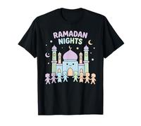 Noches de Ramadán Linda Mezquita Musulmanes Niños Santos Mes Alegría Camiseta