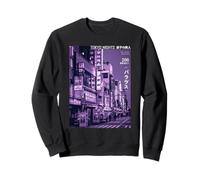 Noches de Tokio Cyberpunk Retro Street Art Sudadera