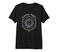 Noches Solsticio de Invierno Celestial Luna Magia Estrellas Astronomía Camiseta Premium