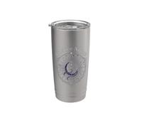 Noches Solsticio de Invierno Celestial Luna Magia Estrellas Astronomía Vaso térmico de acero inoxidable de doble pared