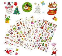 NOCHME Pegatinas Navidad 10 Hojas M s De 500 Calcomanías Pvc Stickers Bordes Dorados Navideñas Merry Christmas Para Ni os lbumes Scrapbooking Regalos Tarjetas Arte De Uñas