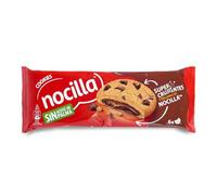 Nocilla, Cookies, Original, Galletas con gota de chocolate rellenas con crema de cacao con avellanas - Pack de 6 Unidades - 120g