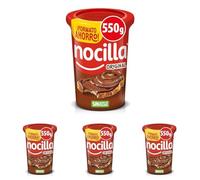 Nocilla, Original, Crema al Cacao y Leche con Avellanas, sin Aceite de Palma - Formato Ahorro - 550g (Paquete de 4)