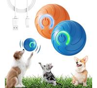 noclerv Pelota para perro, bola giratoria Dura 2025 para perros grandes, bolas de salto inteligentes interactivas automáticas con luces, juguetes para cachorros que se mueven por sí solos (mezcla)