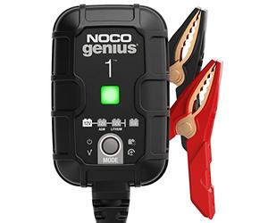 NOCO - Cargador Inteligente GENIUS1 Automático de 1 A, 6 V y 12 V, Mantiene Nivel de Batería, Cargador por Goteo y Desulfurador con Compensación de Temperatura