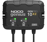 NOCO Genius GENPRO10X2: Cargador de batería Integrado de 2 Bancos, 20 A, 10 A por Banco, Cargador Marino Impermeable de 12 V con protección de sobrecarga y compensación de Temperatura, para baterías