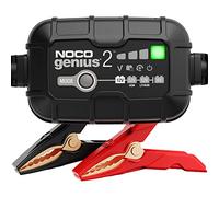 NOCO GENIUS2, cargador inteligente completamente automático de 2 A, cargador de batería portátil de automóvil de 6 V y 12 V, mantenedor de batería, cargador de goteo y desulfador de batería con compensación de temperatura