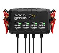NOCO GENIUS2X4: Cargador 4-Banco 8A (2A/Banco), 6V y 12V, Mantenedor y Desulfatador para Baterías de Plomo-Ácido y Litio