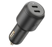 NOCO XGrid XV65 65W 2 Puertos USB-C Carga Rápida Cargador de Coche | Carga rápida para MacBook Air, iPhone 17 / 16 / 15, iPad Pro, Samsung Galaxy, AirPods, Switch y más