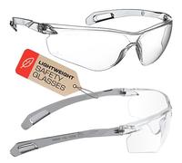 NoCry ANSI Z87.1 - Gafas de seguridad con revestimiento resistente a los arañazos, gafas de seguridad antivaho, gafas de seguridad transparentes para hombres, gafas de protección ocular 100%