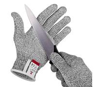NoCry Guantes resistentes a los cortes con puntos de agarre - Protección de alto rendimiento nivel 5, grado alimentario. Tamaño pequeño, libro electrónico incluido.