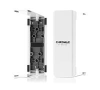 Noctua NA-HC2 chromax.white, Cubierta Estética Accesoria para Disipador | Apta para Disipadores de CPU de Serie NH-U12S, Aluminio Lacado, Fácil Instalación sin Herramientas