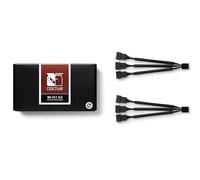 Noctua NA-SC1 Sx2, Cable Divisor de 3 Vías para Ventilador de PC, Pack 2 | Cables con Conector PWM de 4 Pines también Compatibles con Ventiladores 3 Pines, Funda Resistente a Desgaste y Calor, Set 2