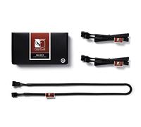 Noctua NA-SYC1, Cable Divisor de 2 Vías para Ventilador de PC, Pack de 2 | Cables en Y con Conector PWM de 4 Pines, Compatibles con Ventiladores de 3 Pines, Funda Resistente a Desgaste y Calor, Set 2