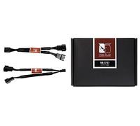 Noctua NA-SYC1, Cables con Forma de Y y 4 Pines para Ventiladores de PC (Negro)