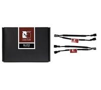 Noctua NA-SYC2, Cables con Forma de Y y 3 Pines para Ventiladores de PC (Negro)