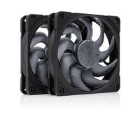 Noctua NF-A12x25 G2 PWM Sx2-PP, Set de Dos Ventiladores para Aplicaciones de Entrada/Salida que Funcionan Simultáneamente (Negro)