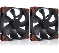 Noctua NF-A14 iPPC-2000 PWM, ventilador de refrigeración resistente, 4 pines, 2000 RPM (140 mm, negro) (Paquete de 2)