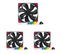 Noctua NF-A14 PWM chromax.black.swap, Ventilador Silencioso, 4 Pines (140mm, Negro) (Paquete de 3)