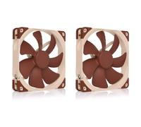 Noctua NF-A14 PWM, Ventilador Silencioso, 4 Pines (140 mm, Marrón) (Paquete de 2)