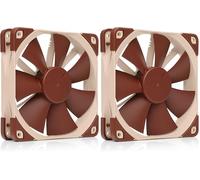 Noctua NF-F12 PWM, Ventilador Silencioso, 4 Pines (120 mm, Marrón) (Paquete de 2)