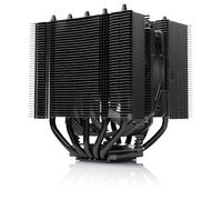 Noctua NH-D12L chromax.black, Disipador CPU Alto Rendimiento, Doble Torre | Compacto, 145mm Altura, Silencioso, 5 Heatpipes, para Intel y AMD, Ventilador 120mm, 100% Compatibilidad RAM, Kit Accesorio