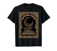 Nocturnal Reader Dark Academia Estética Amante de los Libros Luna Camiseta