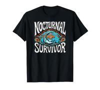Nocturnal Survivor Night Shift Nurse Medical Coffee Camiseta
