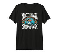 Nocturnal Survivor Night Shift Nurse Medical Coffee Camiseta Premium