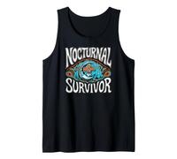 Nocturnal Survivor Night Shift Nurse Medical Coffee Camiseta sin Mangas