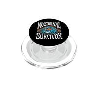 Nocturnal Survivor Night Shift Nurse Medical Coffee PopSockets PopGrip para MagSafe