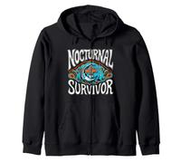 Nocturnal Survivor Night Shift Nurse Medical Coffee Sudadera con Capucha