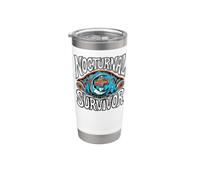 Nocturnal Survivor Night Shift Nurse Medical Coffee Vaso térmico de acero inoxidable de doble pared