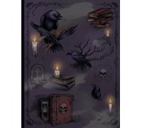 Nocturne Pages: A Lined Gothic Notebook for Journaling, Writing, and Dark Thoughts | 110 pages | 8,5x11"