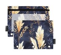 Nocturne Reed Rhyme - Bolsas de 3 agujeros para almacenamiento de carpetas de anillos con tres anillos para oficina, hogar, viajes, tarjetas, contenedor de almacenamiento