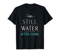 Nocturno Barcos Crucero Starlight En La Noche Calma Lago Camiseta