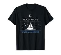 Nocturno Barcos Crucero Starlight En La Noche Calma Lago Camiseta