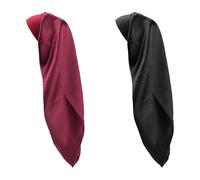 Nodcows 2Pcs Capó de Satén Largo, Gorro de Dormir de Noche de Satén para Pelo Largo, Suave y Cómodo Silk Bonnet para Mujeres y Chicas Pelo Rizado, Trenzas, Protección Nocturna