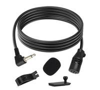 Nodcows Micrófono para Radio Coche de 3.5mm, Cable de 3m, Micrófono Estéreo para Coche Externo Bluetooth, Micrófono para Automóvil Kenwood Alpine JVC Bluetooth,Radio,GPS y DVD Habilitados
