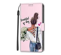Nodigao Cuero Funda para Motorola Edge 60 Fusion/Edge 60 5G Antigolpes Libro Billetera Magnetica Flip Silicona Dibujos Animal Motivo Carcasa Case Bumper Kawaii Resistente Cover - Niña