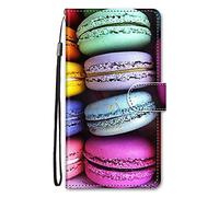 Nodigao Cuero Funda para ZTE Blade A35e Antigolpes Libro Billetera Magnetica Flip Silicona Dibujos Animal Motivo 360 Carcasa Case Bumper Cover - Macaron