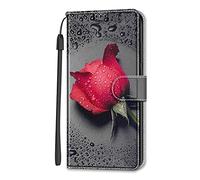 Nodigao Cuero Funda para ZTE Blade A56 Antigolpes Libro Billetera Magnetica Flip Silicona Dibujos Animal Motivo Carcasa Case Bumper Kawaii Resistente Cover - Rosa