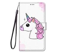 Nodigao Funda Compatible para ZTE Nubia Air Antigolpes Libro Book Billetera Magnetica Flip Dibujos Animal Motivo 360 Carcasa Case Bumper Cover - Unicornio B