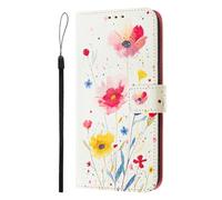 Nodigao PU Cuero Funda para Doogee Note 56/56 Pro/56 Plus Antigolpes Libro Billetera Magnetica Flip Silicona Dibujos Animal Motivo Carcasa Case Bumper Cover - Flor C