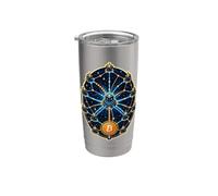 Nodo Enrutamiento Mapa Estelar Vaso térmico de acero inoxidable de doble pared