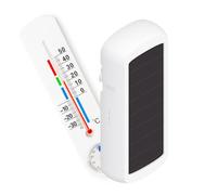 NodOn - Zigbee 3.0 - Sensor temperatura y humedad sin pila, autónomo en energía, panel solar de baja luminosidad, sin mantenimiento, compatible Home Assistant, SmartThings, Homey, Jeedom, Z2M y ZHA