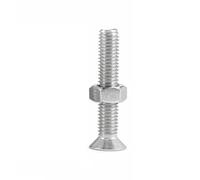 Nodrest 1/2/5/10 Uds M5 M6 M8 M10 304 Juego de Tuercas de Tornillo de Dos Piezas de Acero Inoxidable Cruz avellanada Tornillo de Cabeza Plana Conjunto de combinación de Tuercas hexagonales