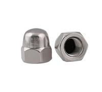 Nodrest 2/5 Uds. Tuerca Hexagonal de Bellota UNC 8#, 10#, 1/4 "5/16" 3/8 "304 Acero Inoxidable hexágono Decorativo semicírculo Tapa Tuercas Tuercas de cúpula (Color : 5/16"-18 2pcs)