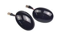 Nodrest 2 uds luz de posición lateral dinámica for MINI Cooper R55 R56 R57 R58 R59 2007-2013 Fender intermitente flecha intermitente(2PCS Dynamic Smoked)