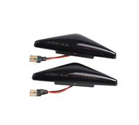 Nodrest 2 uds luz intermitente de señal de giro de marcador lateral dinámico for Ford Mondeo MK III MK3 2000 2001 2002 2003 2004 2005 2006 2007(2Pcs Dynamic Black)